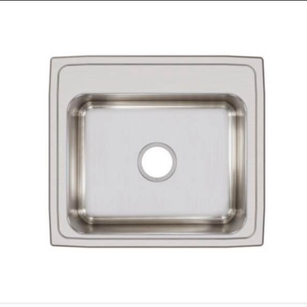 NEW Elkay LR22190 Stainless Steel 22" x 19-1/2" Single Bowl Drop in sink
